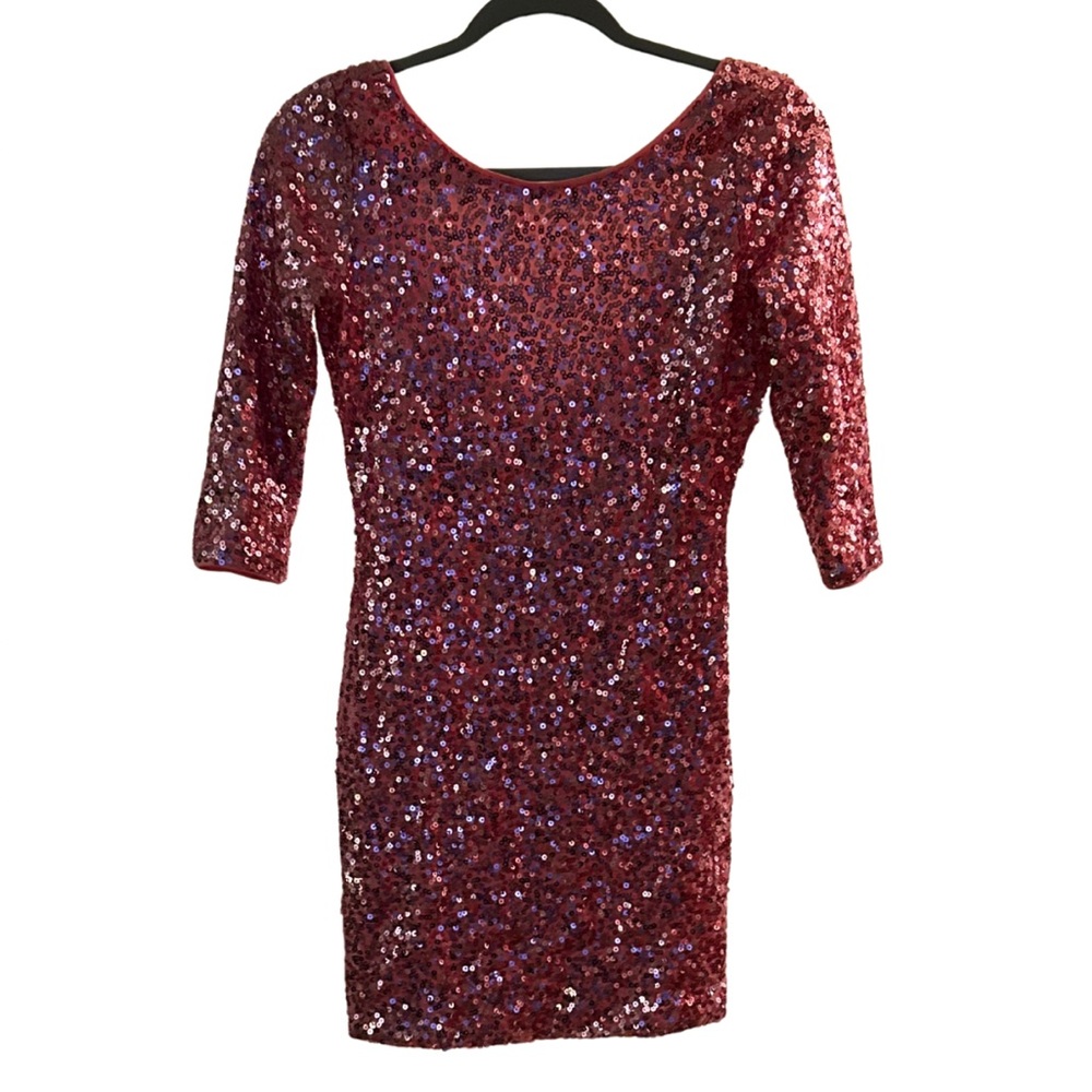 NWT Sequin Pink Mini Dress